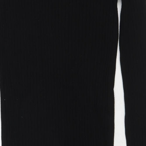 Marks and Spencer Womens Black Round Neck Viscose Pullover Jumper Size 8