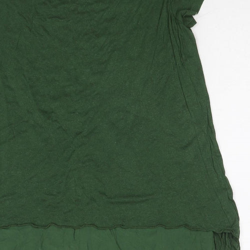 Phase Eight Womens Green Polyester Basic T-Shirt Size 8 Boat Neck - Layered