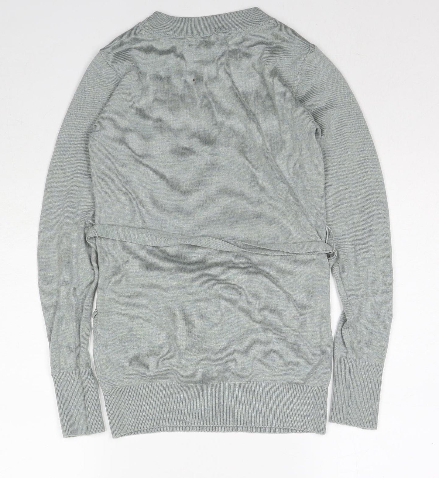 H&M Womens Grey Round Neck Acrylic Pullover Jumper Size XS