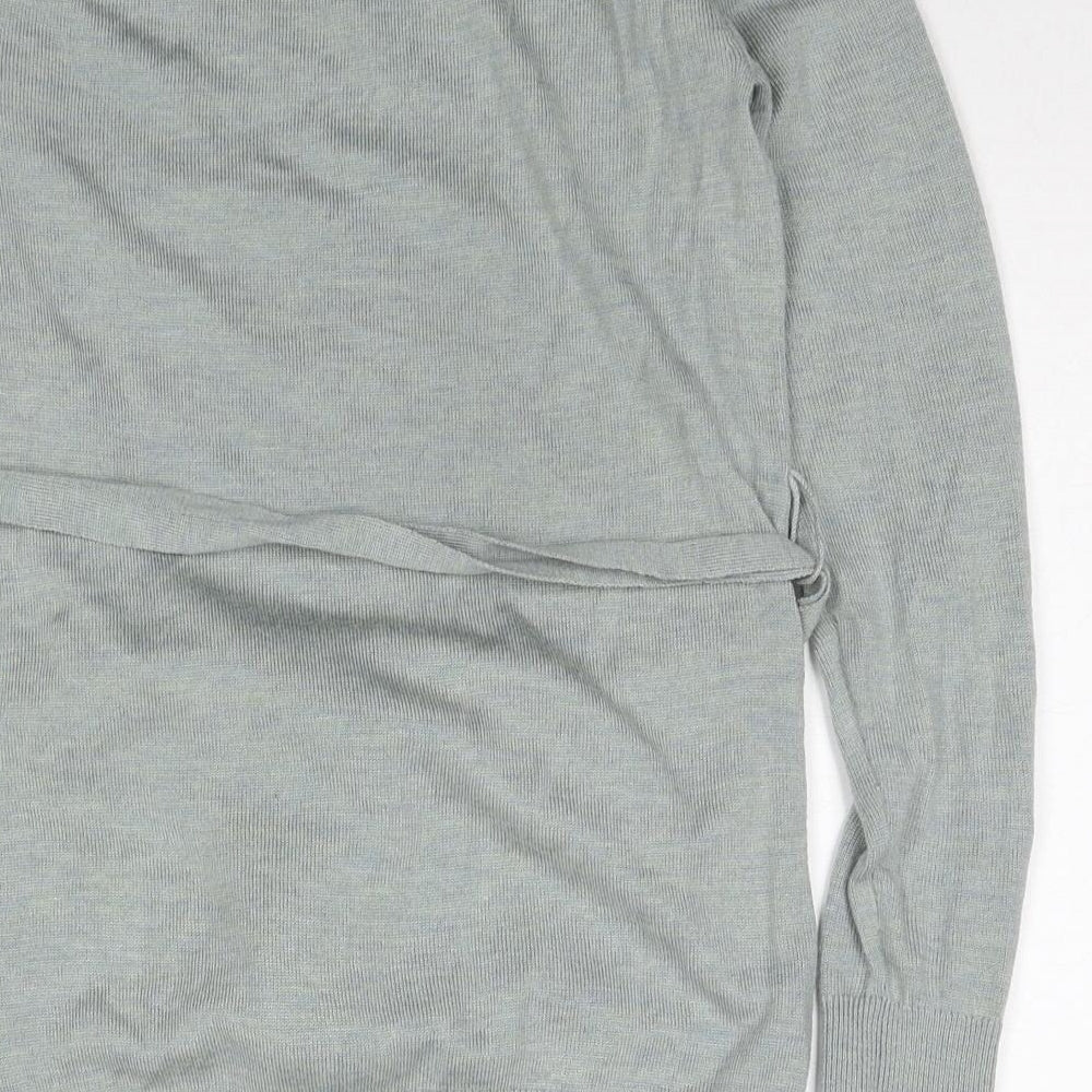 H&M Womens Grey Round Neck Acrylic Pullover Jumper Size XS