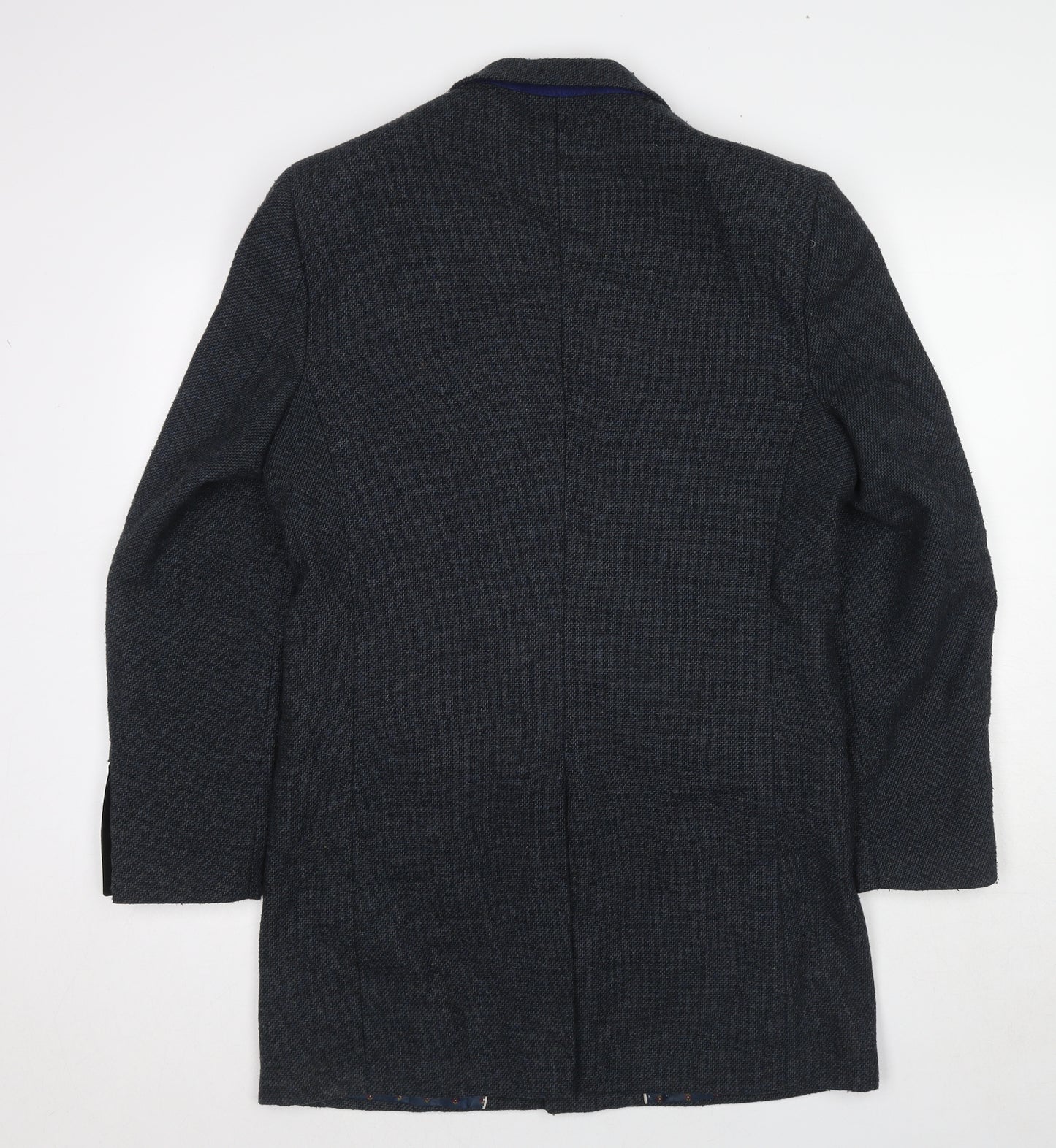 Marc Darcy Mens Grey Wool Jacket Blazer Size 38 Regular - Longline