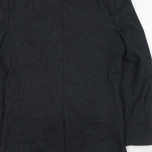 Marc Darcy Mens Grey Wool Jacket Blazer Size 38 Regular - Longline