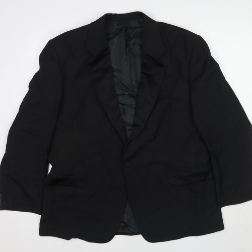 Skopes Mens Black Polyester Tuxedo Suit Jacket Size 44 Regular