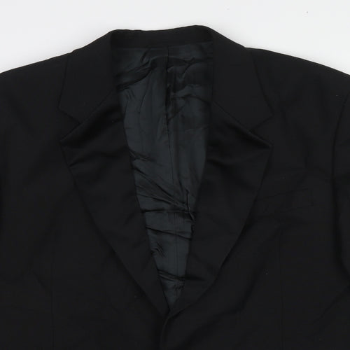 Skopes Mens Black Polyester Tuxedo Suit Jacket Size 44 Regular