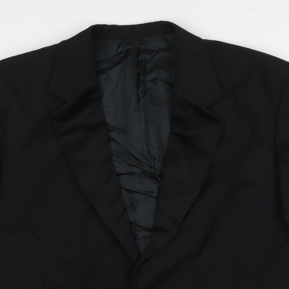 Skopes Mens Black Polyester Tuxedo Suit Jacket Size 44 Regular