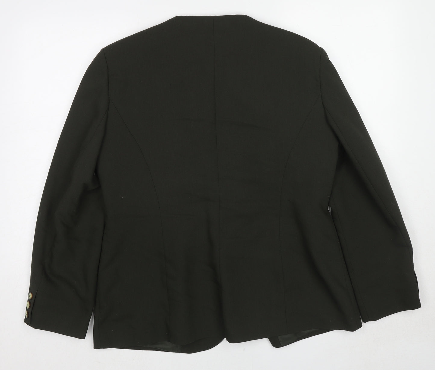 Mackays Womens Green Jacket Blazer Size 16 Button