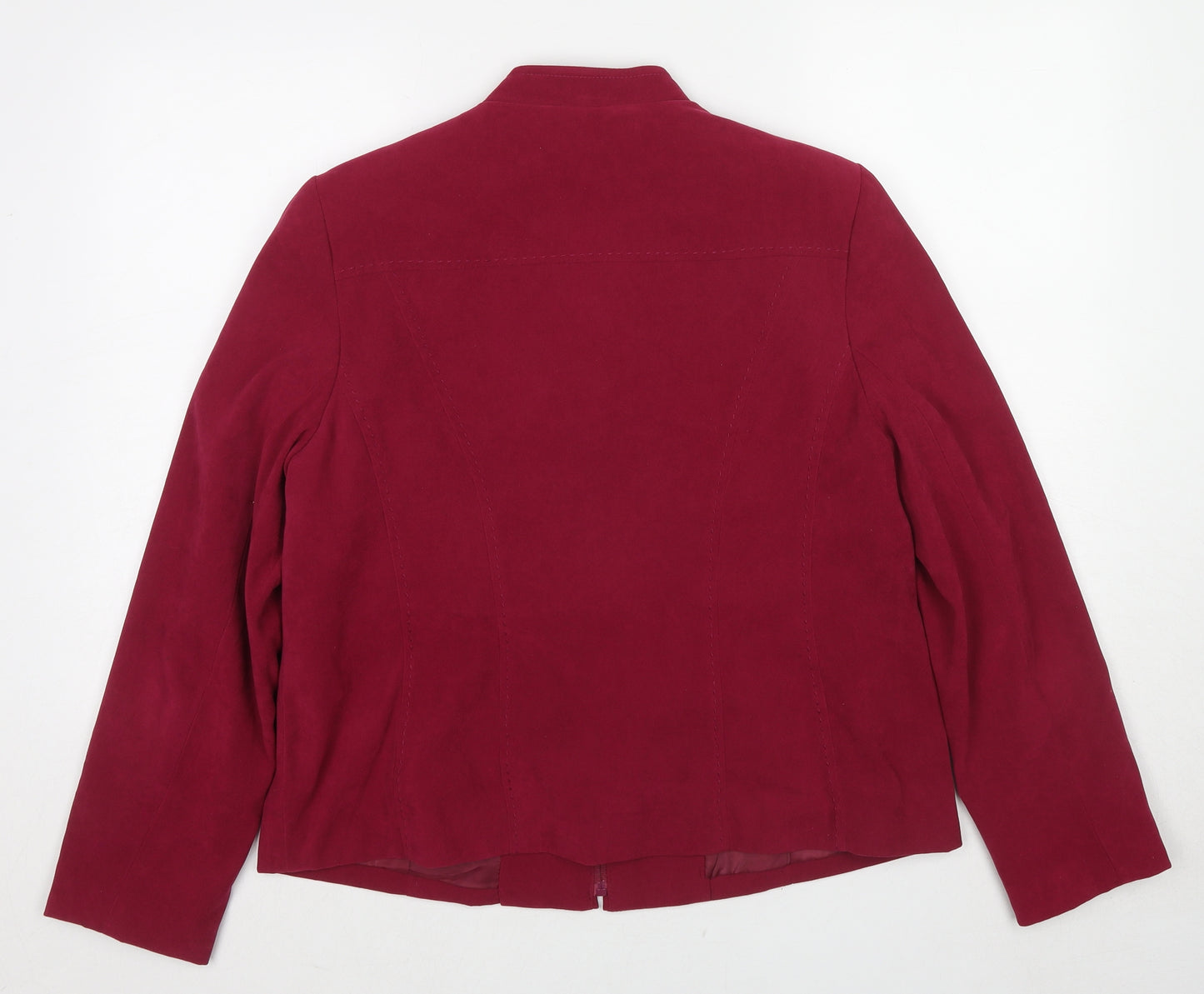 EWM Womens Red Jacket Size 16 Zip