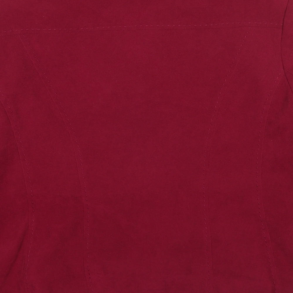 EWM Womens Red Jacket Size 16 Zip