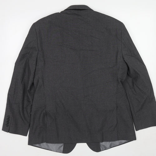 Marks and Spencer Mens Grey Polyester Jacket Suit Jacket Size 42 Regular