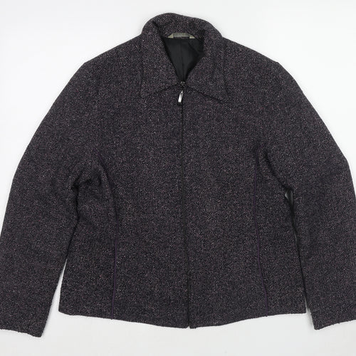Marks and Spencer Womens Black Jacket Size 14 Zip