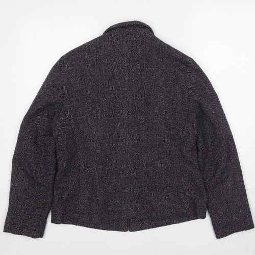 Marks and Spencer Womens Black Jacket Size 14 Zip