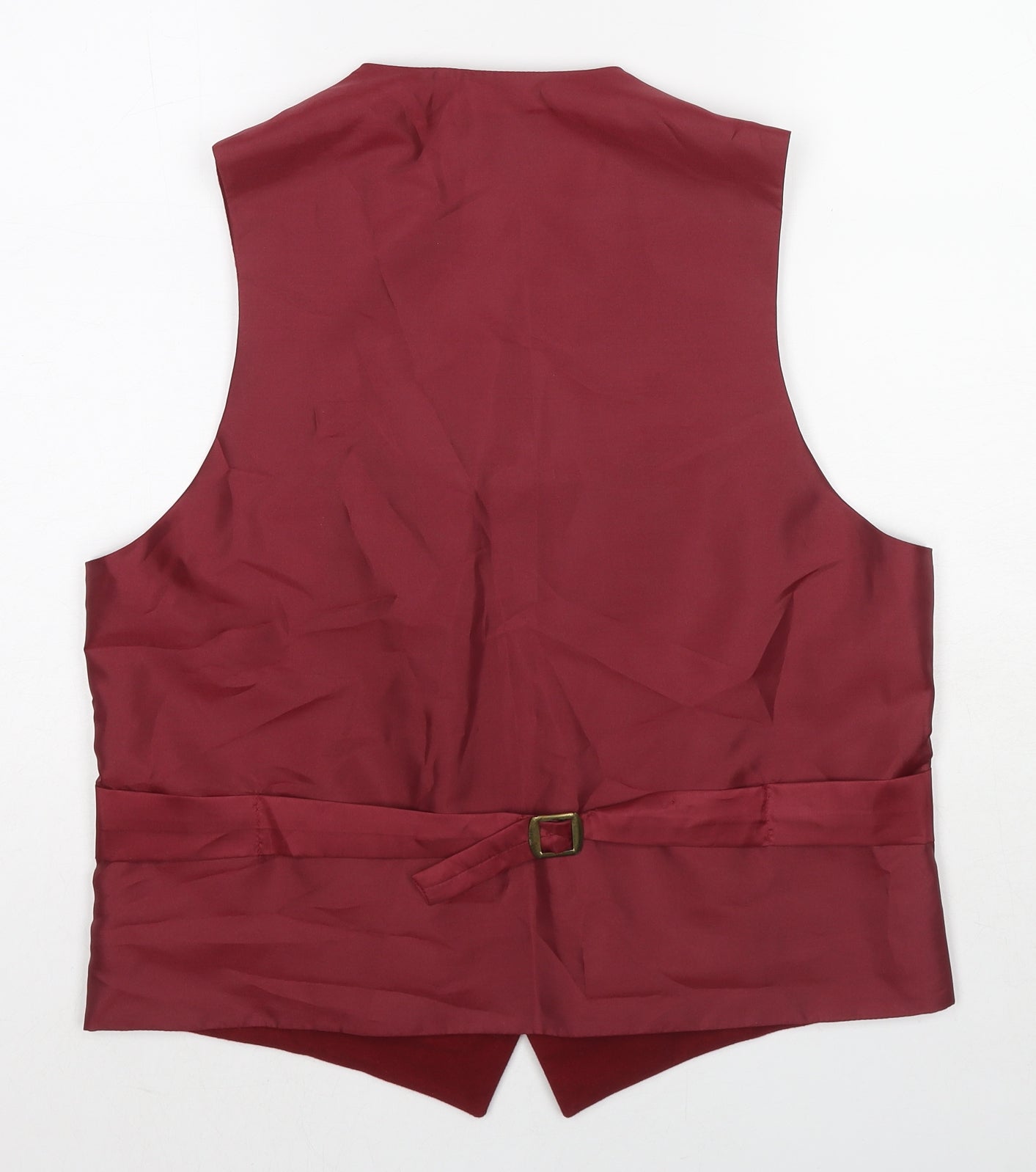 Chatsworth Mens Red Cotton Jacket Suit Waistcoat Size S Regular