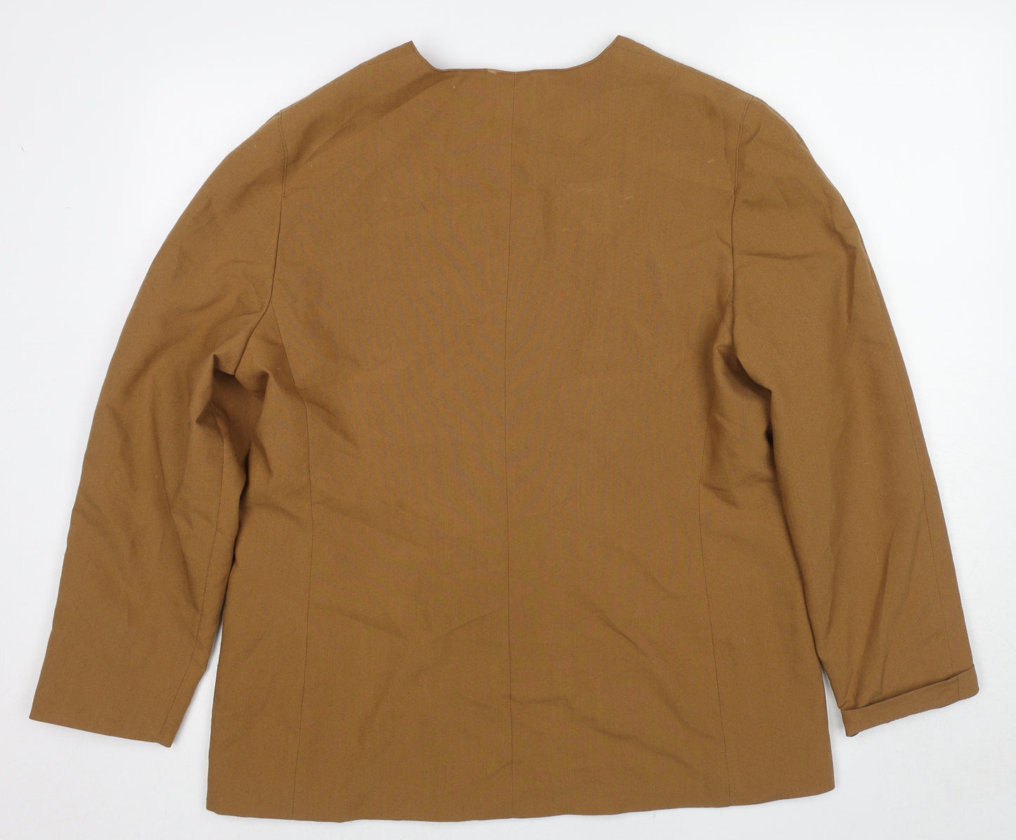 Classics Plus Womens Beige Jacket Blazer Size 18 Button