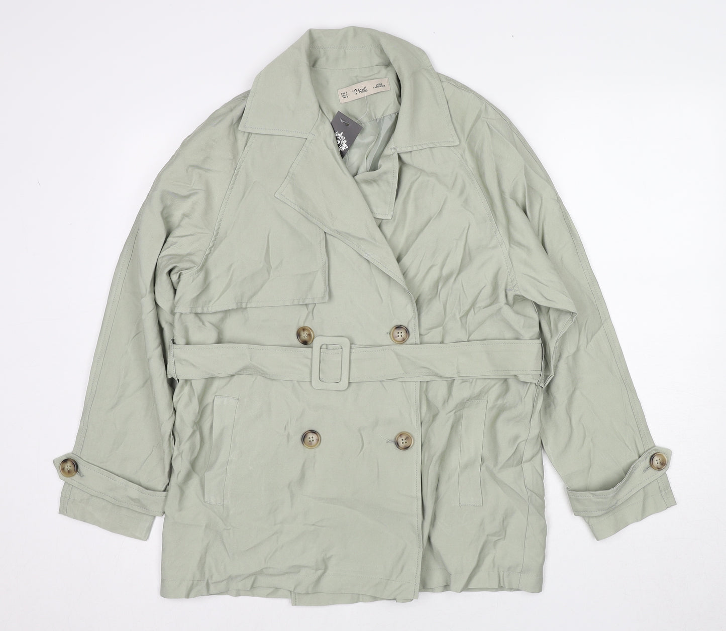K.Zell Womens Green Jacket Size S Button