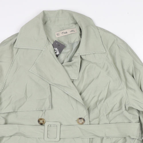 K.Zell Womens Green Jacket Size S Button