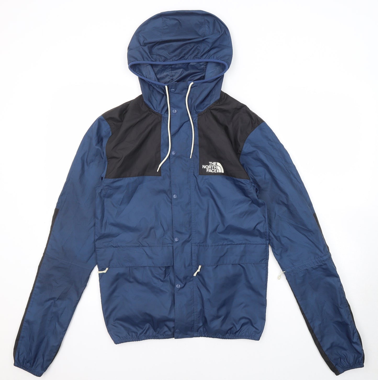 The North Face Mens Blue Windbreaker Jacket Size XS Zip