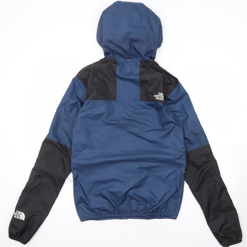 The North Face Mens Blue Windbreaker Jacket Size XS Zip