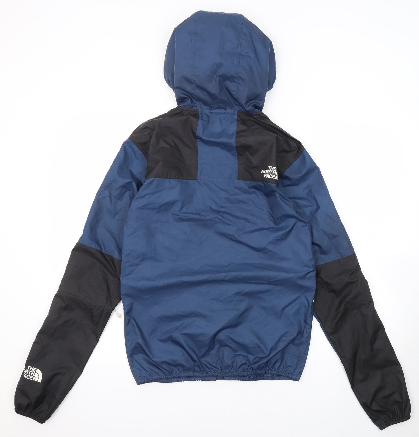 The North Face Mens Blue Windbreaker Jacket Size XS Zip