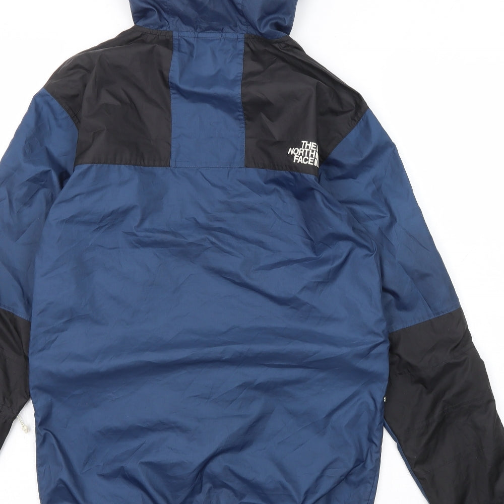 The North Face Mens Blue Windbreaker Jacket Size XS Zip
