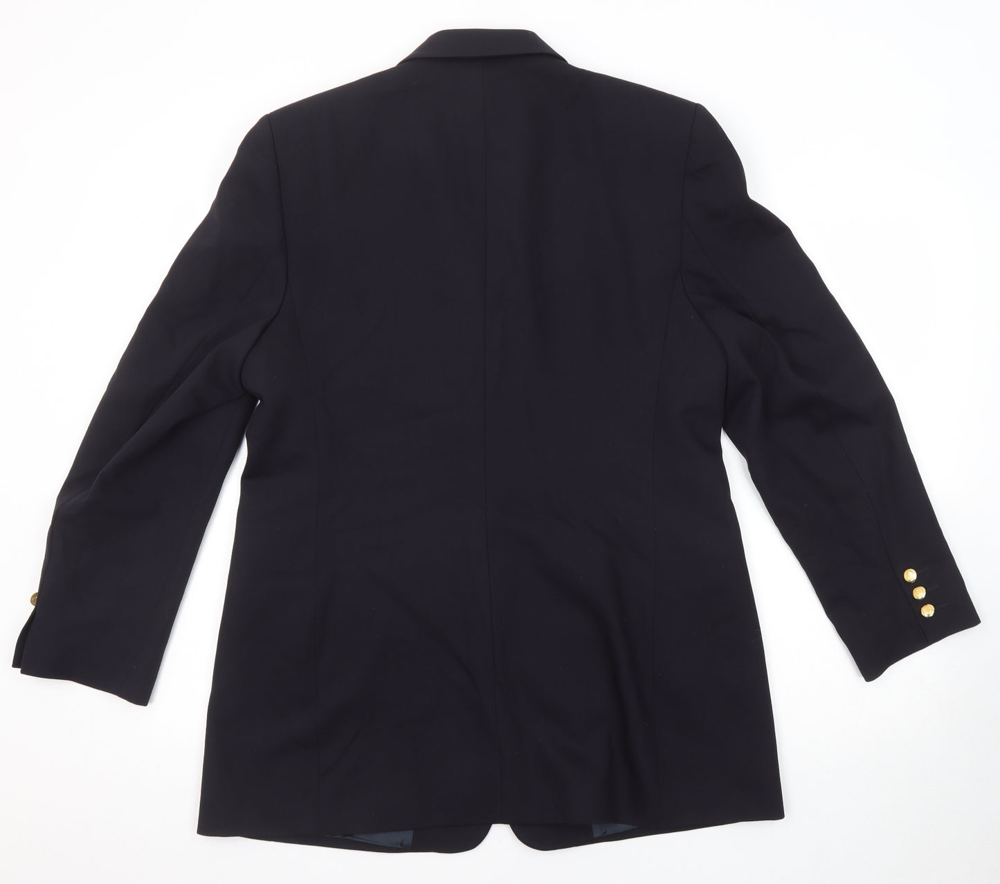 Marks and Spencer Womens Blue Wool Jacket Suit Jacket Size 16