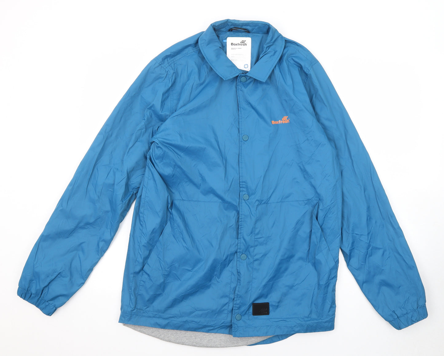 Boxfresh Mens Blue Jacket Size S Snap