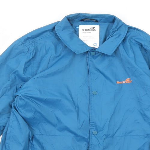 Boxfresh Mens Blue Jacket Size S Snap