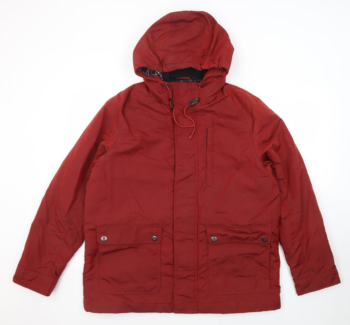 Greenwoods Mens Red Jacket Size M Zip