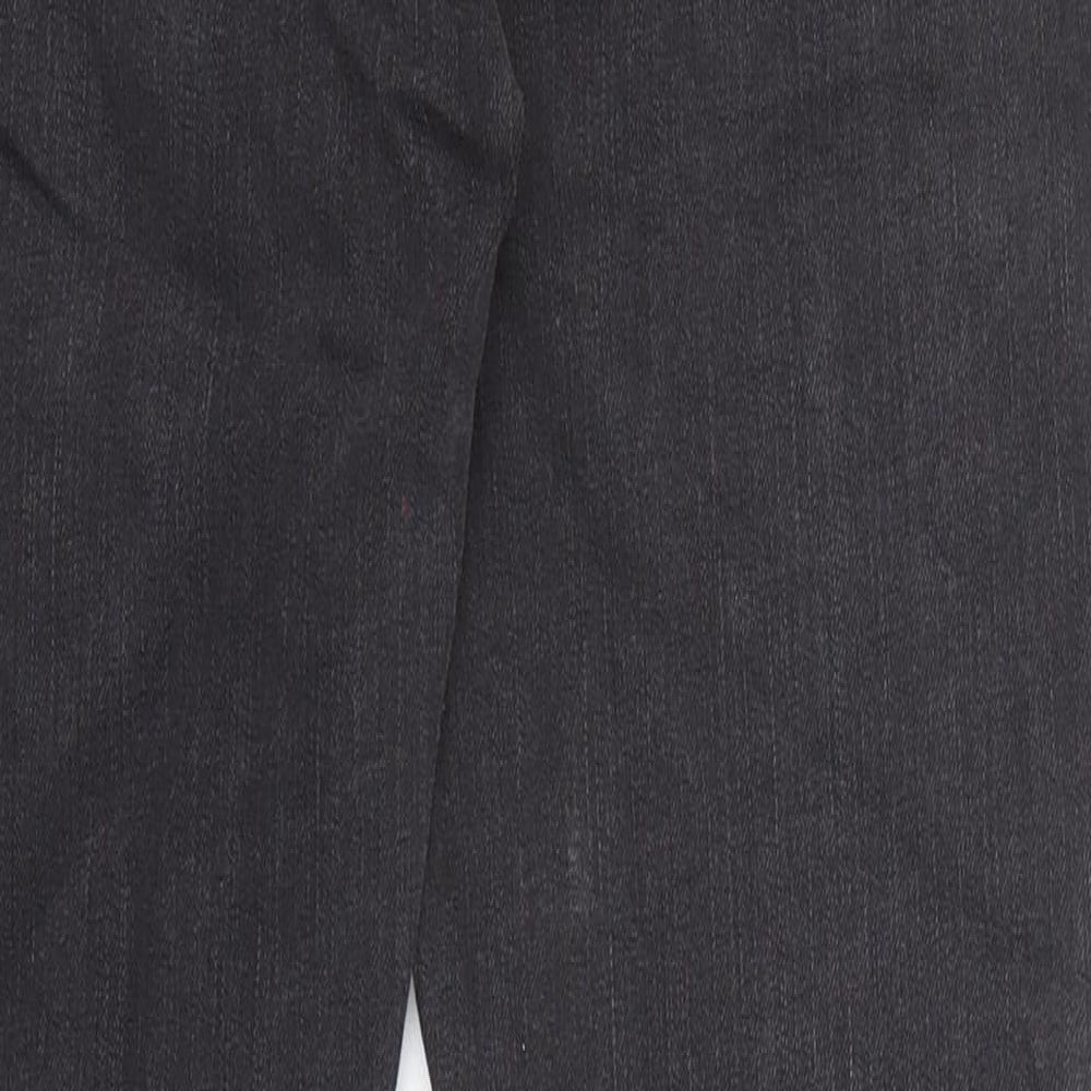 River Island Mens Black Cotton Skinny Jeans Size 30 in L30 in Regular Zip