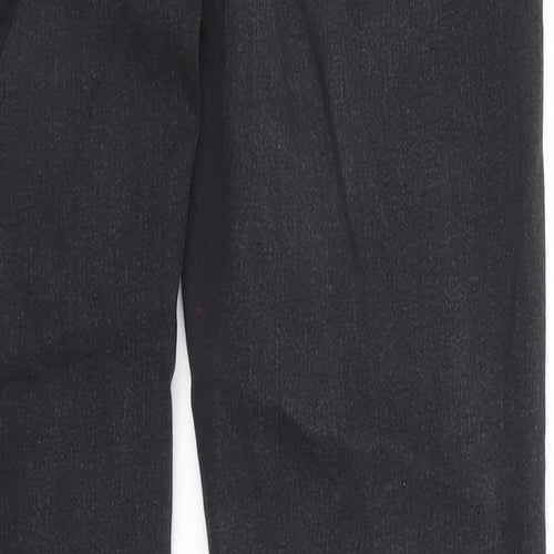 Topshop Womens Black Cotton Skinny Jeans Size 30 in L34 in Regular Zip