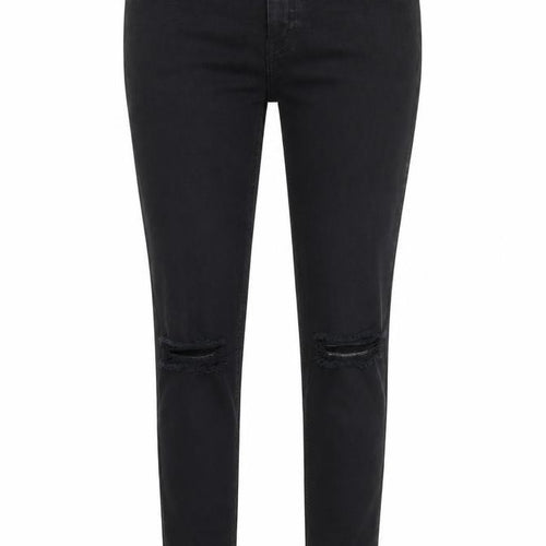 Topshop Womens Black Cotton Skinny Jeans Size 30 in L34 in Regular Zip