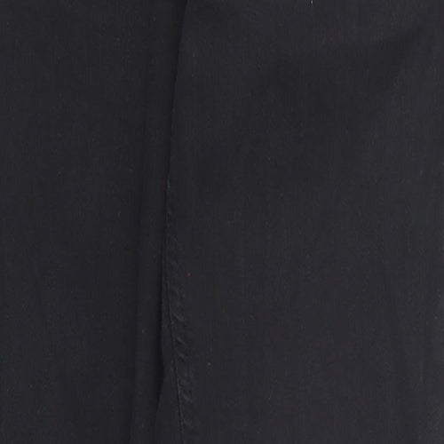 Topshop Womens Black Cotton Skinny Jeans Size 30 in L34 in Regular Zip