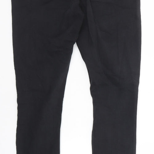 Topshop Womens Black Cotton Skinny Jeans Size 30 in L34 in Regular Zip