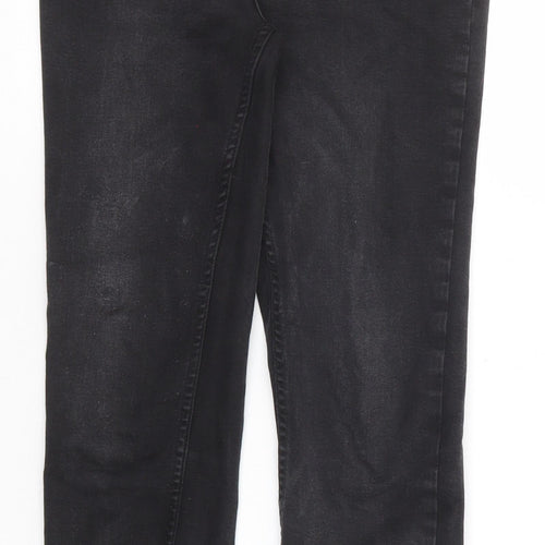 New Look Womens Black Cotton Skinny Jeans Size 10 Regular Zip - Lift & Shape