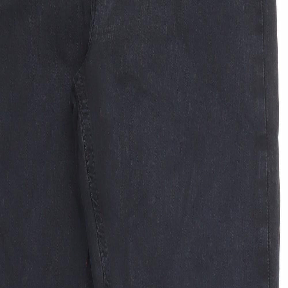 Topshop Womens Black Cotton Skinny Jeans Size 30 in L34 in Regular Zip