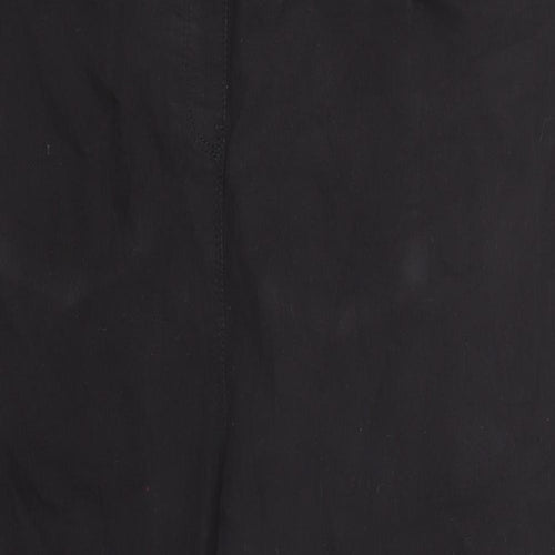 Simply Be Womens Black Cotton Jegging Jeans Size 22 Regular Zip - Cropped