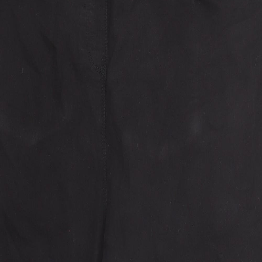 Simply Be Womens Black Cotton Jegging Jeans Size 22 Regular Zip - Cropped