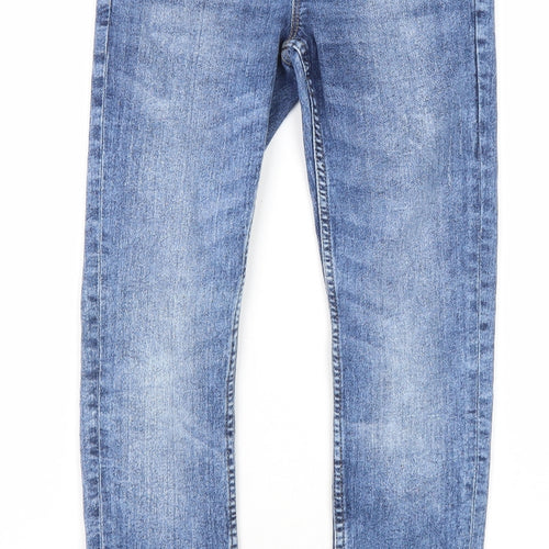 NEXT Boys Blue Coir Skinny Jeans Size 11 Years Regular Zip