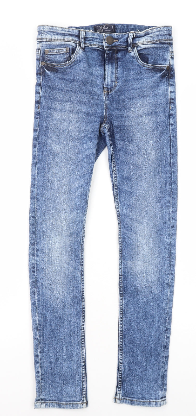 NEXT Boys Blue Coir Skinny Jeans Size 11 Years Regular Zip