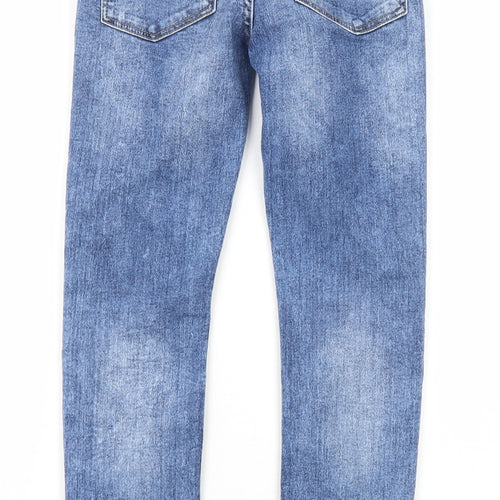 NEXT Boys Blue Coir Skinny Jeans Size 11 Years Regular Zip