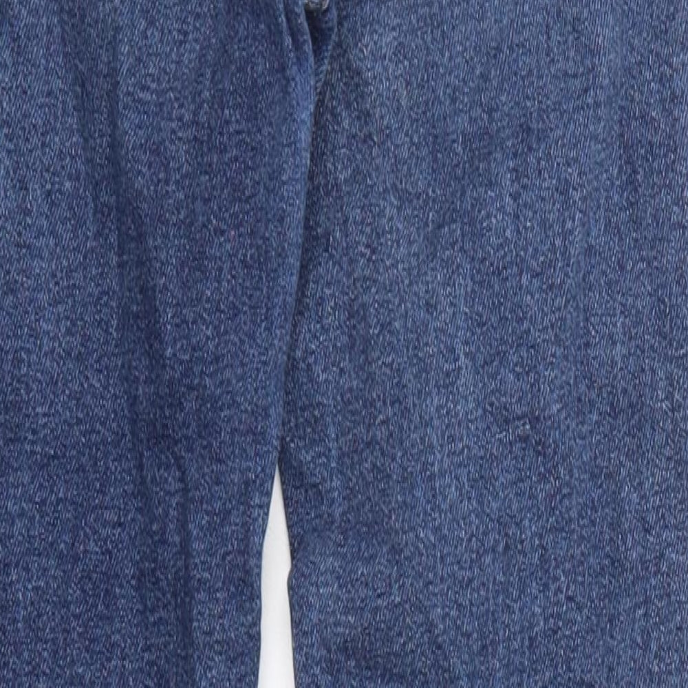 New Look Womens Blue Cotton Skinny Jeans Size 10 Regular Zip