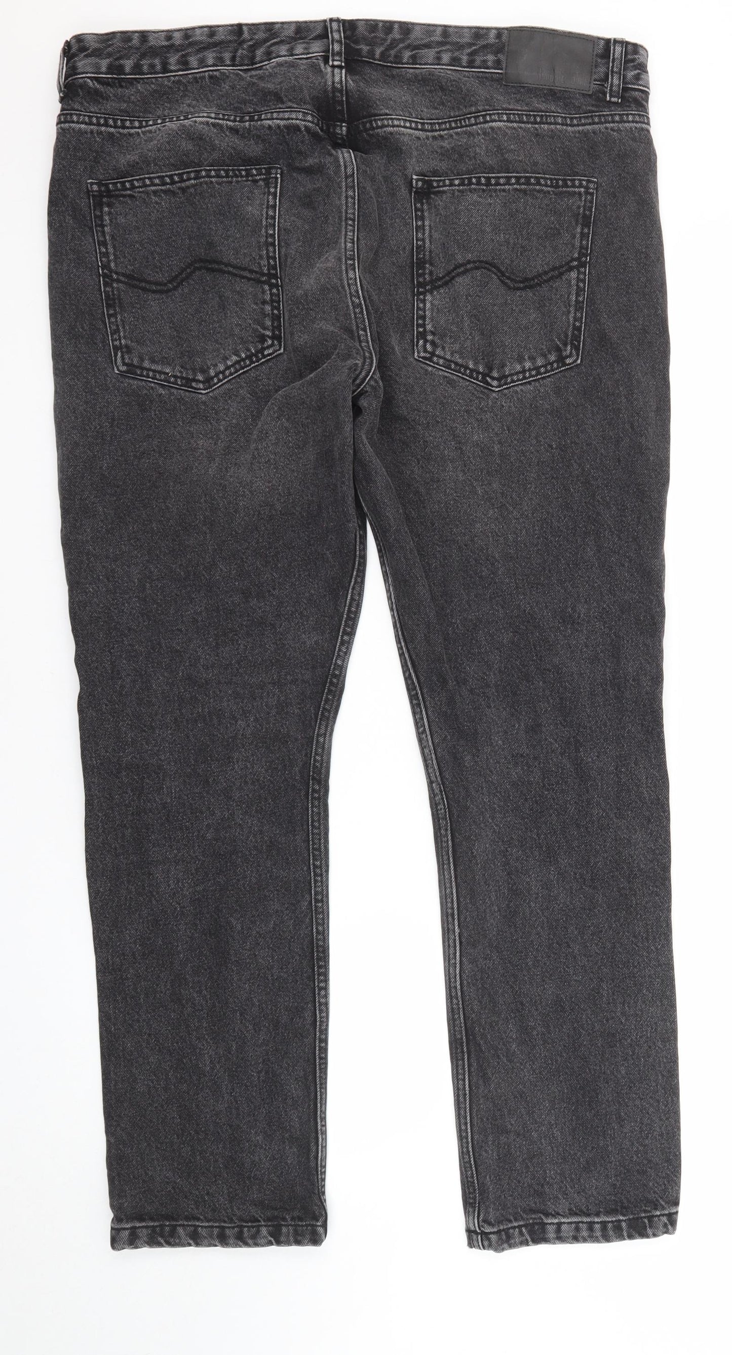 Route One Mens Grey Cotton Skinny Jeans Size 38 in L32 in Regular Zip