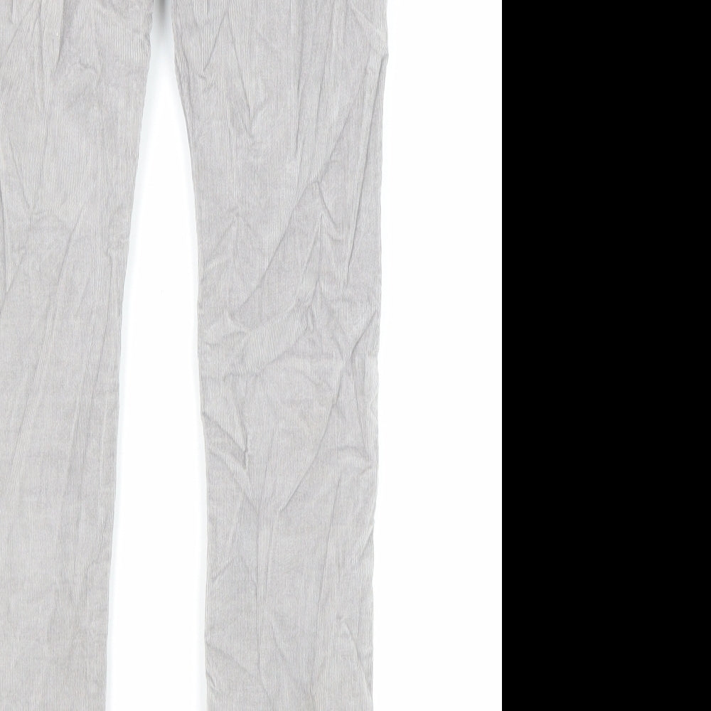 Gap Boys Grey Cotton Chino Trousers Size 9-10 Years Regular Zip