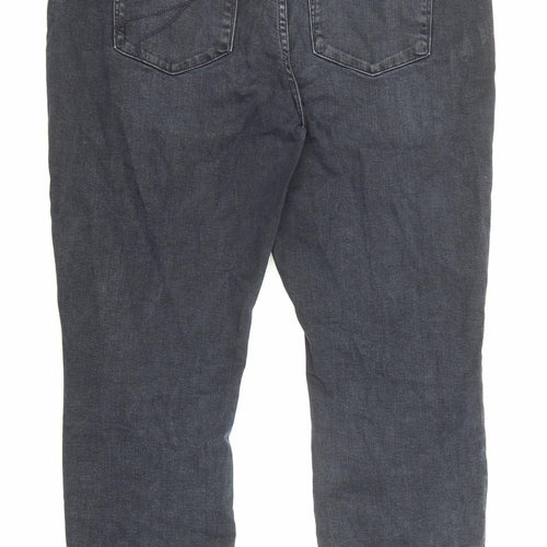 River Island Womens Blue Cotton Skinny Jeans Size 16 Regular Zip