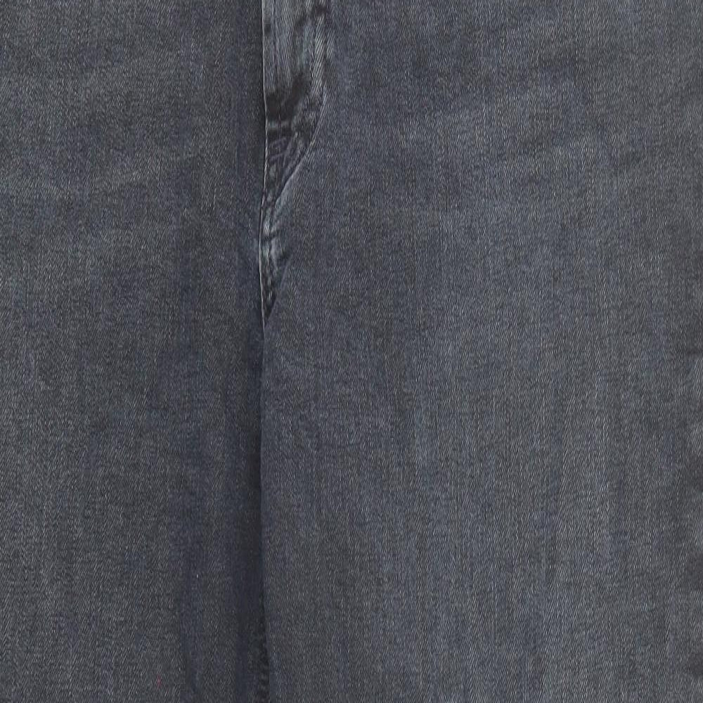 River Island Womens Blue Cotton Skinny Jeans Size 16 Regular Zip