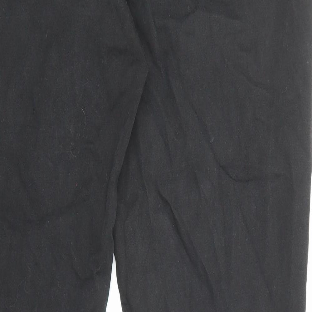 Marks and Spencer Womens Black Cotton Skinny Jeans Size 14 Regular Zip