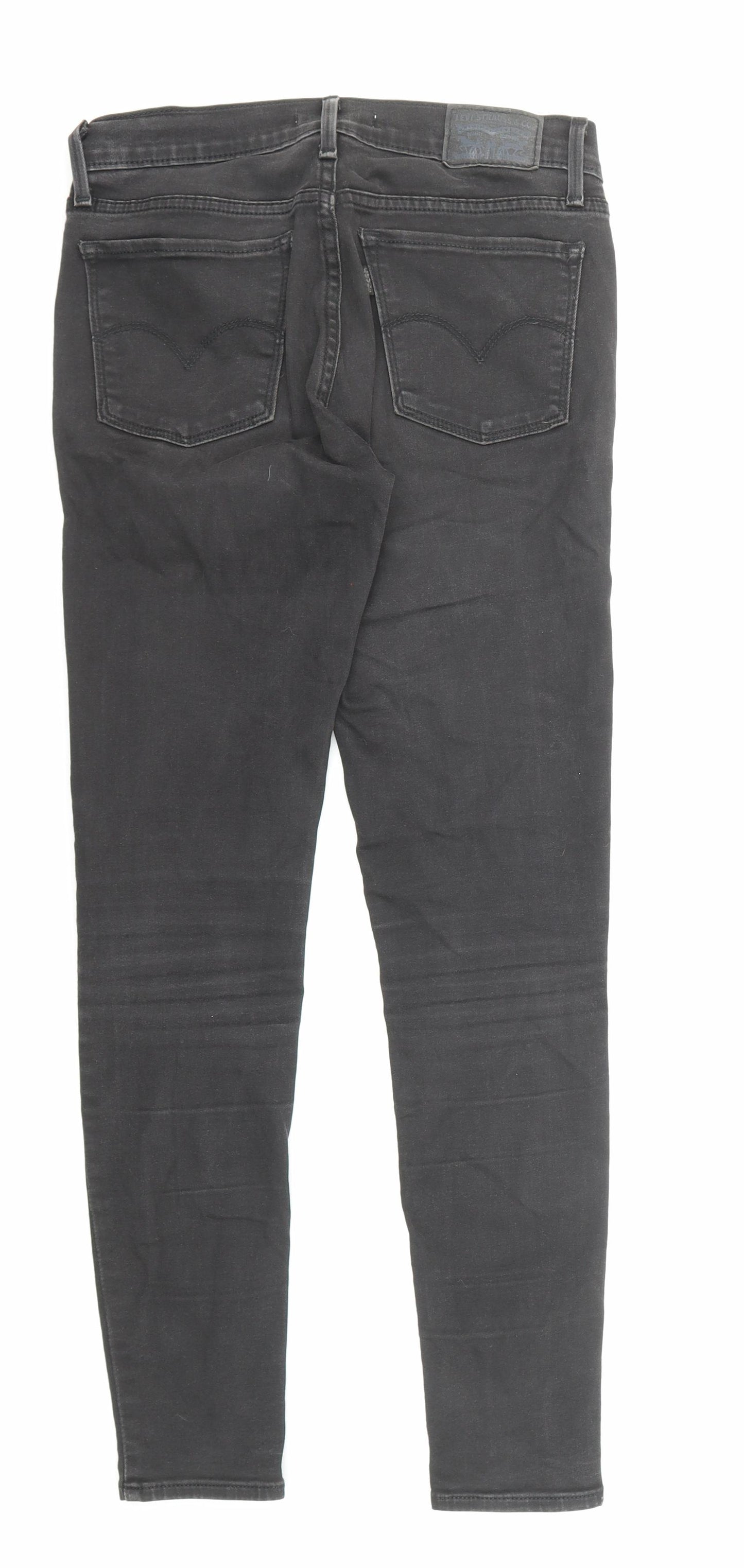 Levi's Womens Black Cotton Skinny Jeans Size 27 in Regular Zip
