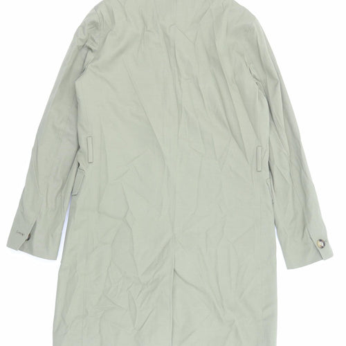 Marks and Spencer Womens Green Trench Coat Coat Size 10 Button
