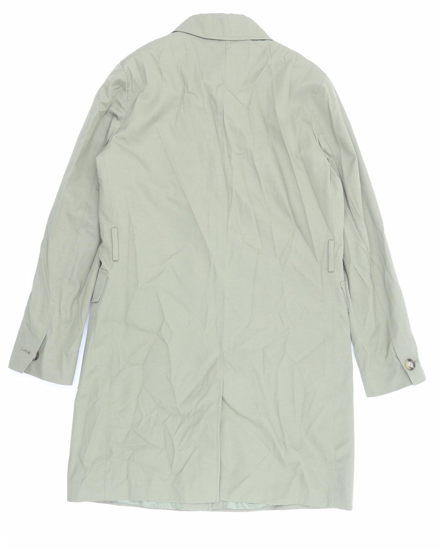 Marks and Spencer Womens Green Trench Coat Coat Size 10 Button