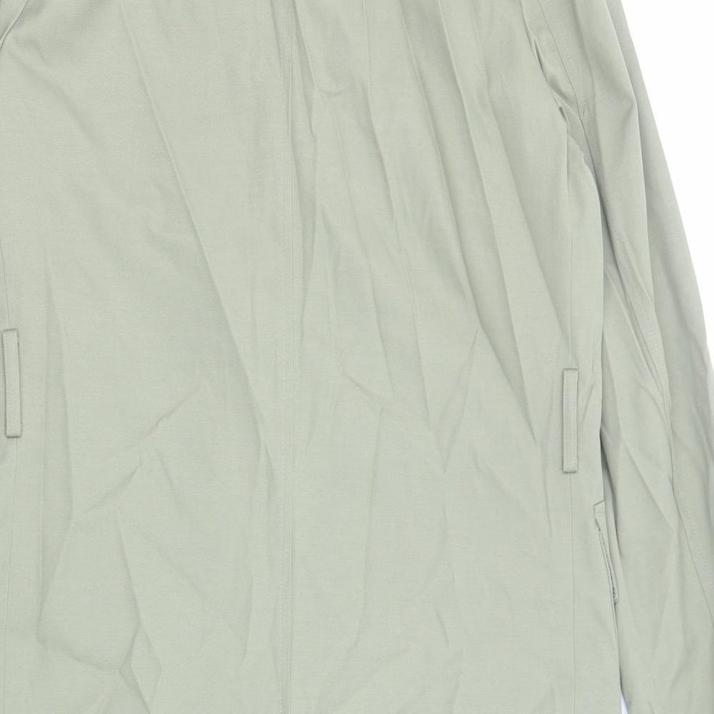 Marks and Spencer Womens Green Trench Coat Coat Size 10 Button