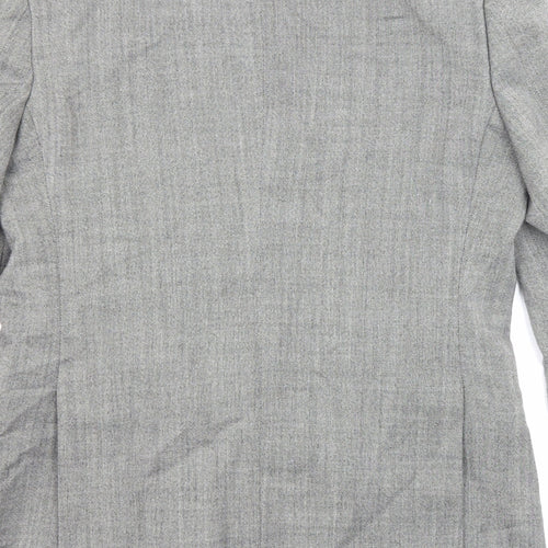 Fellini Mens Grey Polyester Jacket Suit Jacket Size 40 Regular